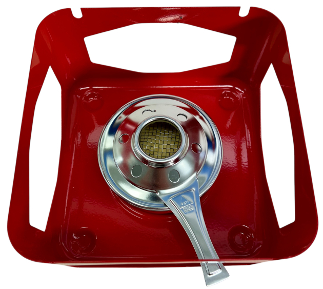 Egro Rechaud Fondue Speisewärmer Tischkocher Stövchen Brennpastenbehälter Essenwärmer ROT