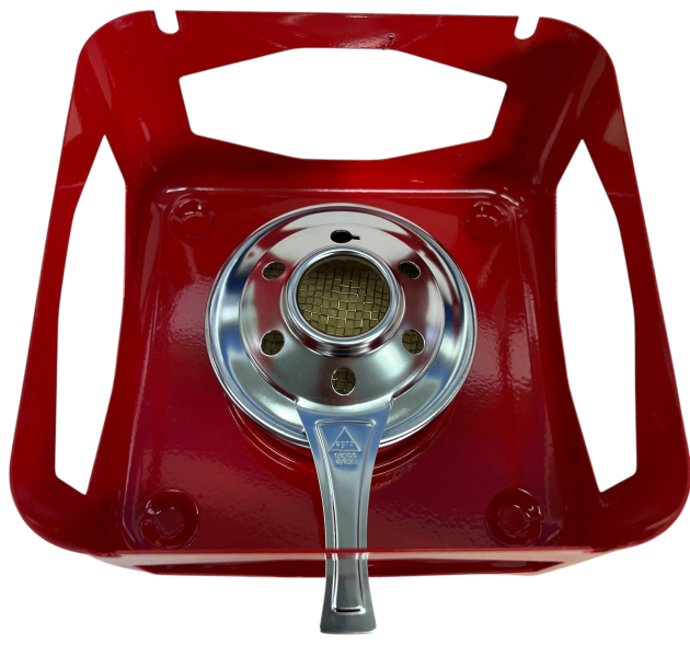 Egro Rechaud Fondue Speisewärmer Tischkocher Stövchen Brennpastenbehälter Essenwärmer ROT