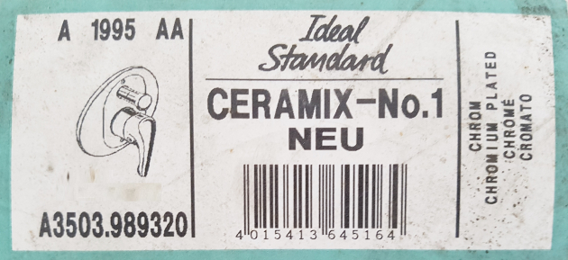Ideal Standard Ceramix No.1 Umschaltung Umschaltknopf für Unterputz Badewannenarmatur Chrom Umsteller