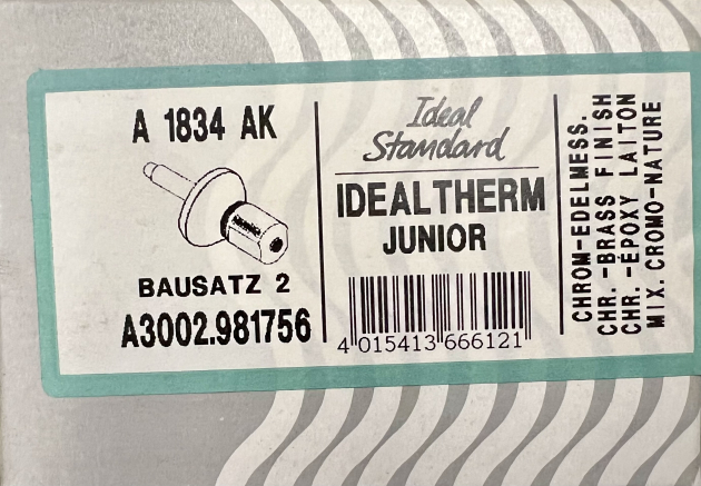 IDEAL STANDARD Bausatz 2 Wandeinbauventil Unterputz A3002.981756 Chrom Edelmessing