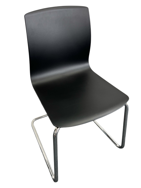 Dauphin Fiore FI 7513 - Freischwinger Schwarz Bürostuhl Sitz 6er Set