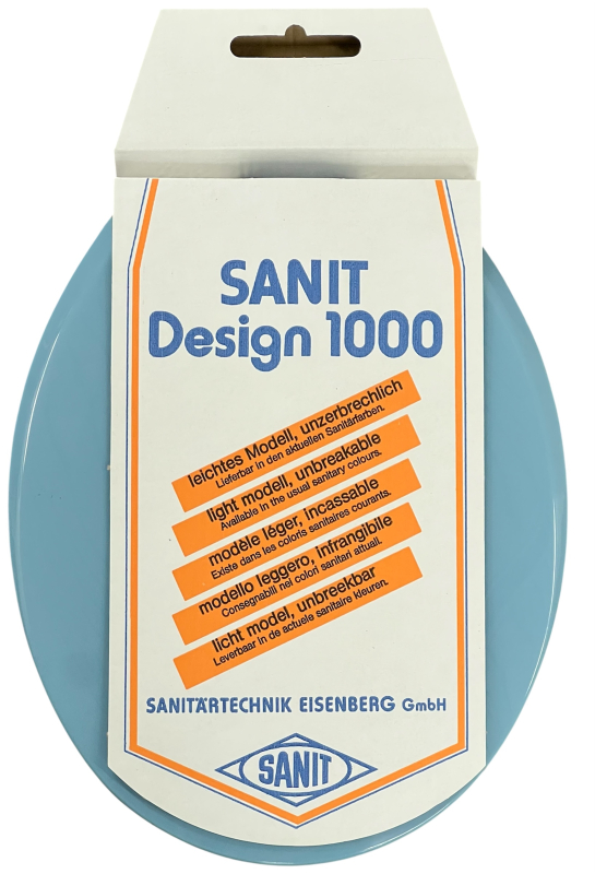 SANIT Design 1000 WC-Sitz Toilettensitz WC-Brille WC-Deckel Bermuda-Blau