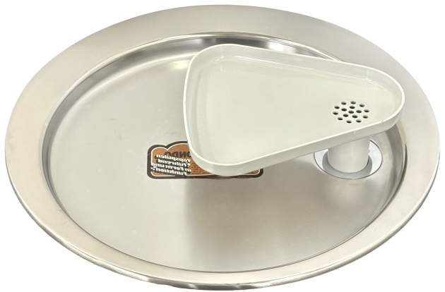 BLANCO Rondo Rundes Abtropfbecken Rund Abtropffläche Abtropf Tropfmulde EDELSTAHL 45 cm Rechts