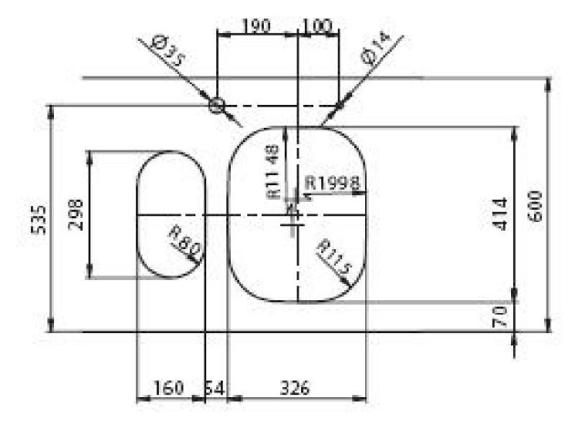 SUTER Ideal I16U Edelstahl-matt Unterbau-Becken Spüle 18x31,7cm Kleines Becken