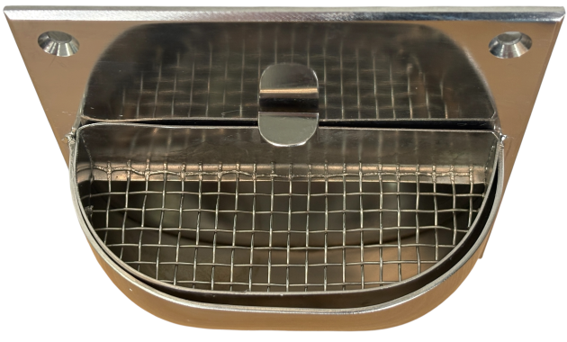 BLANCO Wandascher Aschenbecher Edelstahl zur Wandmontage Zigaretten Außen Aschenbehälter Rauchabfall Wandaschenbecher