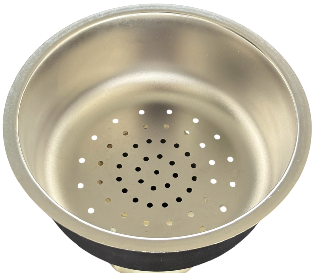 SUTER Resteschale Edelstahl Rund 21,5 cm Abtropfschale Siebschale gelocht Spülbeckeneinsatz