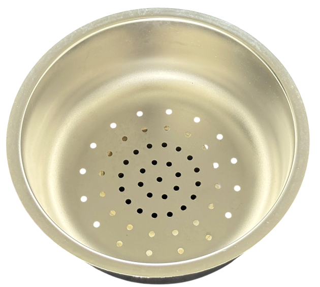SUTER Resteschale Edelstahl Rund 21,5 cm Abtropfschale Siebschale gelocht Spülbeckeneinsatz