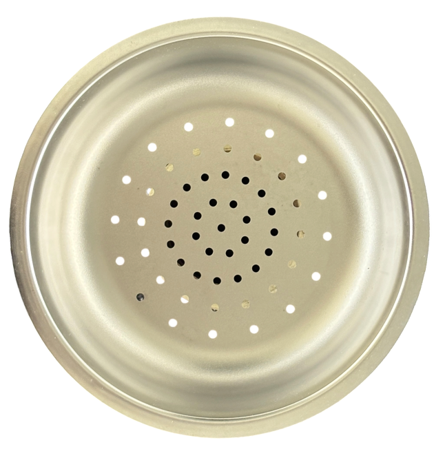 SUTER Resteschale Edelstahl Rund 21,5 cm Abtropfschale Siebschale gelocht Spülbeckeneinsatz