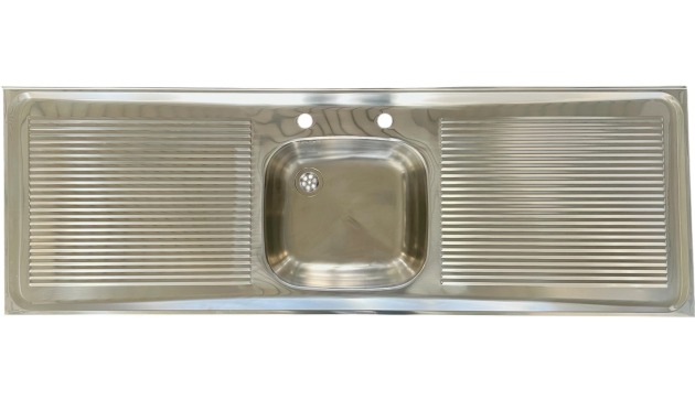 BLANCO Gastronomie Auflage-Spüle 150x50 cm Edelstahl Küchen Spülbecken Spültisch Gastro Arbeitsspüle