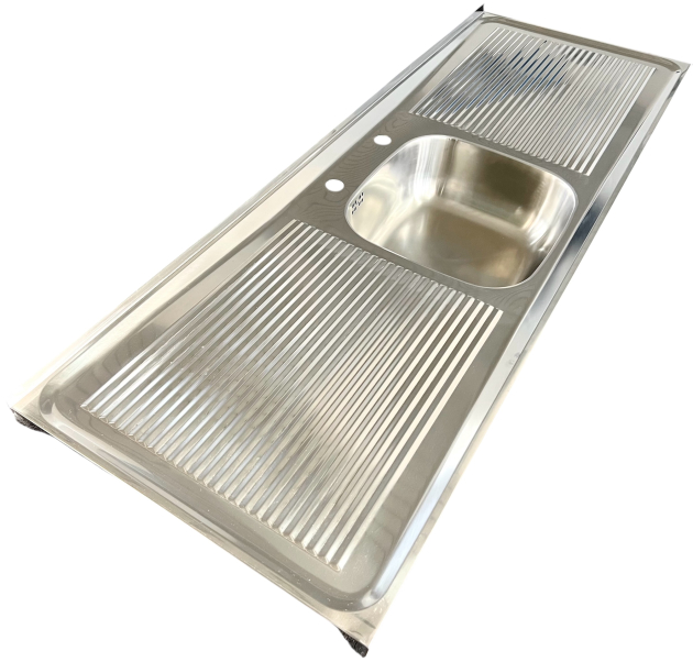 BLANCO Gastronomie Auflage-Spüle 150x50 cm Edelstahl Küchen Spülbecken Spültisch Gastro Arbeitsspüle