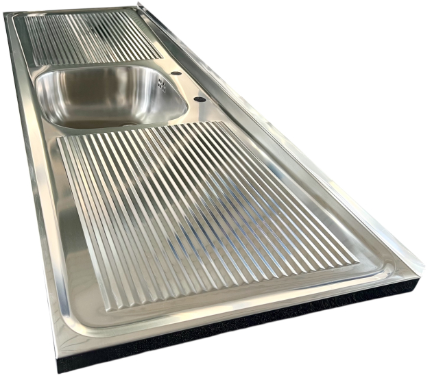 BLANCO Gastronomie Auflage-Spüle 150x50 cm Edelstahl Küchen Spülbecken Spültisch Gastro Arbeitsspüle