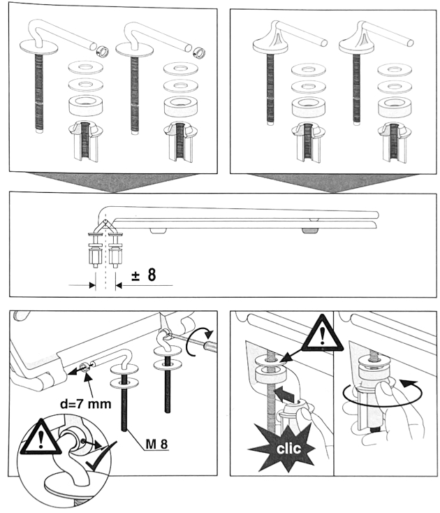 Sanit 1800 Ecoline WC-Sitz Toilettenbrille WC-Deckel Pergamon / Creme-Weiß