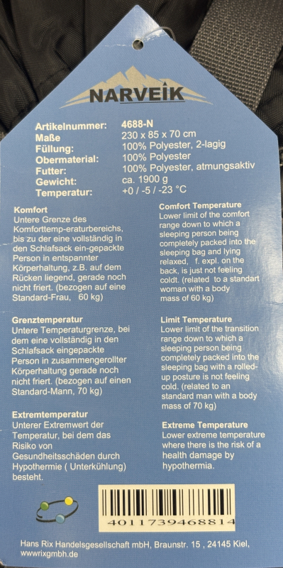 Narveik Schlafsack 4688-N Grün L Schlafsack Camping, Outdoor Schlafsack, Campingschlafsack, Reiseschlafsack, Zelten Schlafsack, Schlafsack warm, Festival Schlafsack, Trekking Schlafsack, Outdoor Ausrüstung, Camping Zubehör, Schlafsack leicht