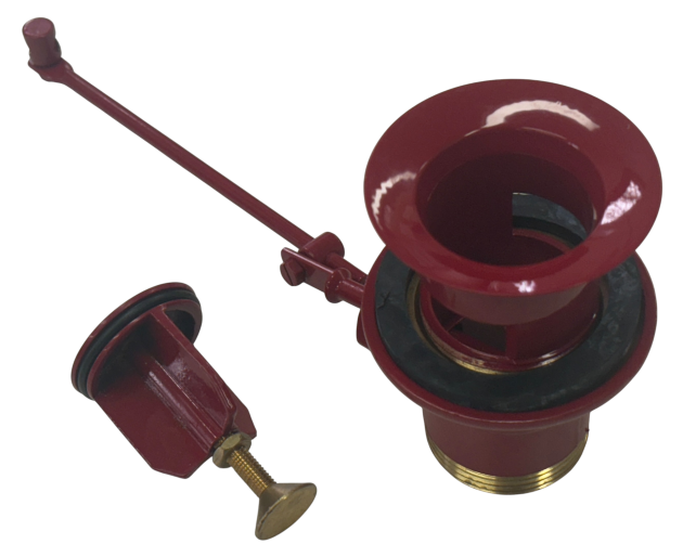 Rokal Excenter Ablaufgarnitur Zugknopf-Ablaufgarnitur Rot Waschbecken Ablauf Pop-up Waschbecken Stopfen Rot, Basin Waste Pop Up, Sink Drain Pop Up, Bathroom Drain Valve, Wash Basin Waste, Pop Up Waste 1 1/4, Bathroom Sink Drain