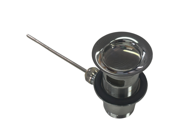 Rokal Excenter Ablaufgarnitur Zugknopf-Ablaufgarnitur Chrom Waschbecken Ablauf Pop-up Waschbecken Stopfen Chrom, Basin Waste Pop Up, Sink Drain Pop Up, Bathroom Drain Valve, Wash Basin Waste, Pop Up Waste 1 1/4, Bathroom Sink Drain Shiny