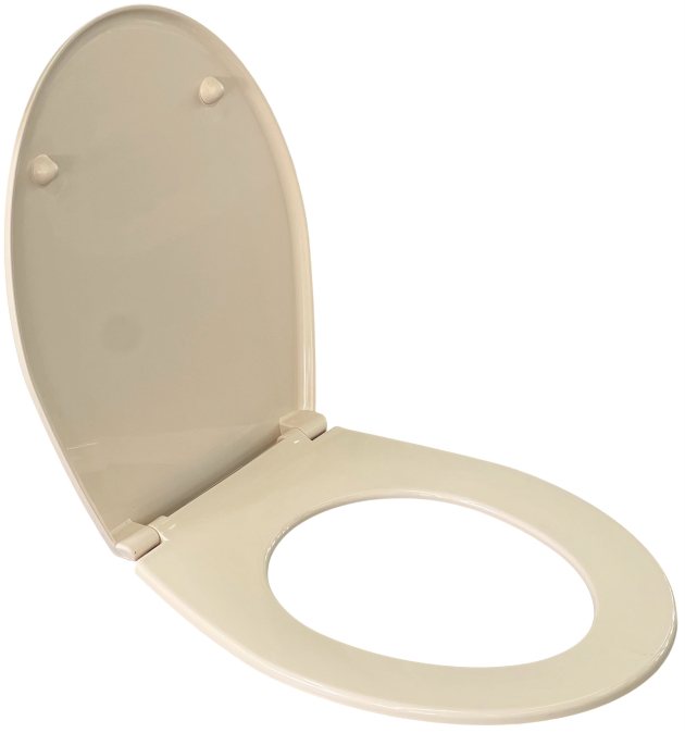 Sanit 7000 Natura / Hell Beige / Creme WC-Sitz Toilettensitz WC-Brille WC-Deckel – Made in Germany