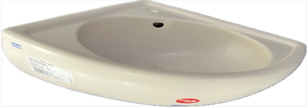 GEBERIT KERAMAG Renova Comprimo Eck-Waschbecken Eck-Waschtisch JASMIN 60 cm #TL3
