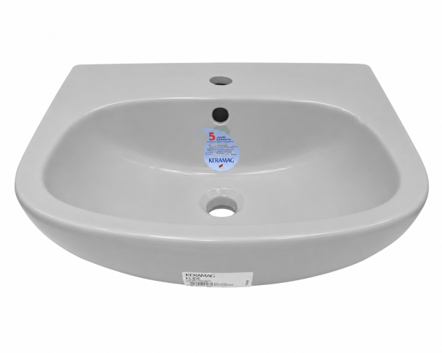 GEBERIT KERAMAG Elbe Waschbecken Manhattan-Grau 55 x 43 cm Waschtisch Hellgrau