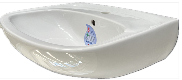 GEBERIT KERAMAG Elbe Waschbecken Manhattan-Grau 55 x 43 cm Waschtisch Hellgrau