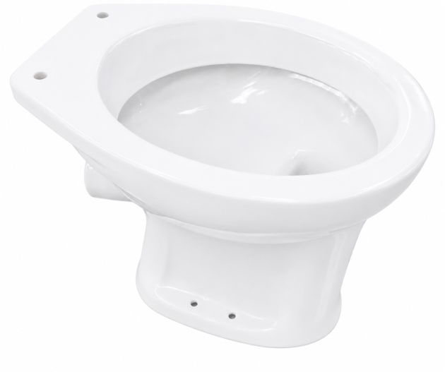 NOVO-BOCH Stand-WC Weiß Flachspüler Wandabgang Standtoilette Keramik Made in Belgium