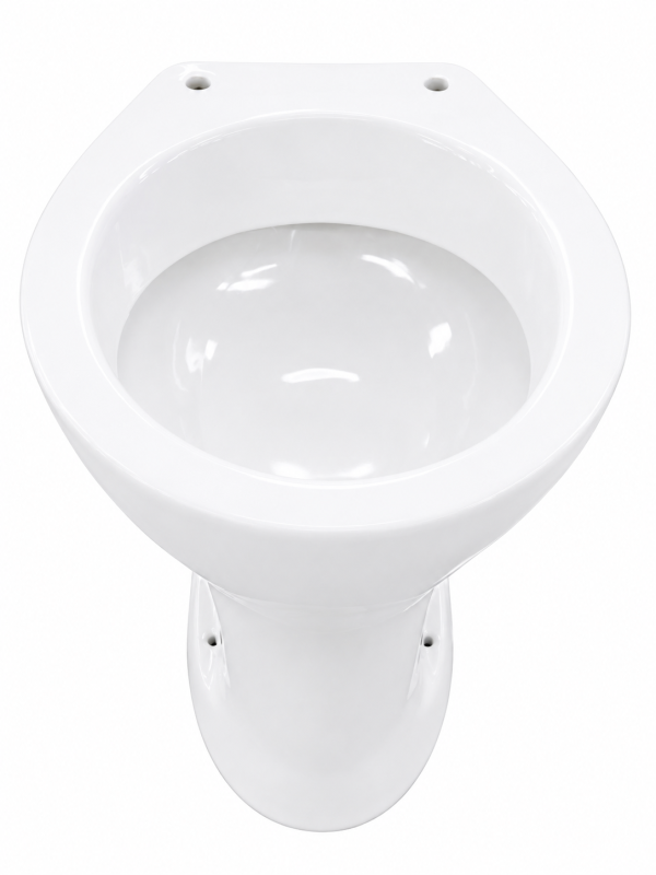 NOVO-BOCH Stand-WC Weiß Flachspüler Wandabgang Standtoilette Keramik Made in Belgium
