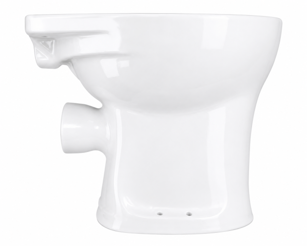 NOVO-BOCH Stand-WC Weiß Flachspüler Wandabgang Standtoilette Keramik Made in Belgium