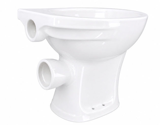 NOVO-BOCH Stand-WC Weiß Flachspüler Wandabgang Standtoilette Keramik Made in Belgium