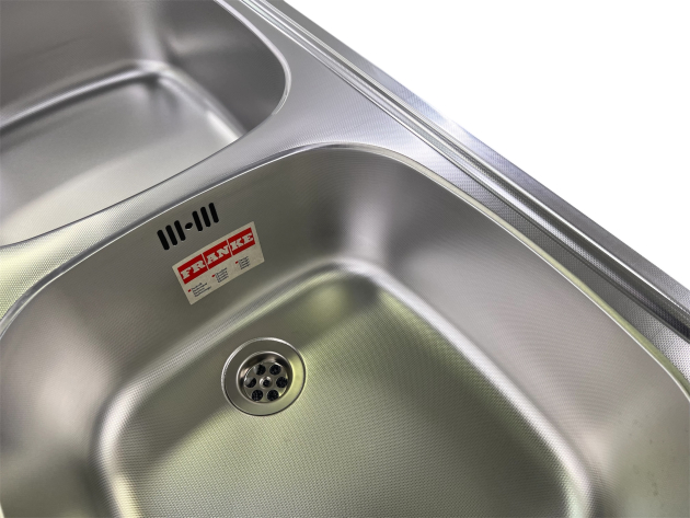 FRANKE Doppelbecken Spüle Einbauspüle Küchenspüle 86 x 43,5 cm Edelstahl-Leinen