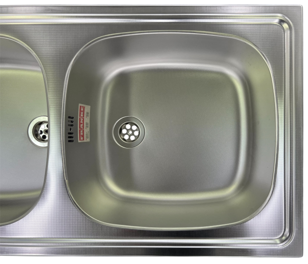 FRANKE Doppelbecken Spüle Einbauspüle Küchenspüle 86 x 43,5 cm Edelstahl-Leinen