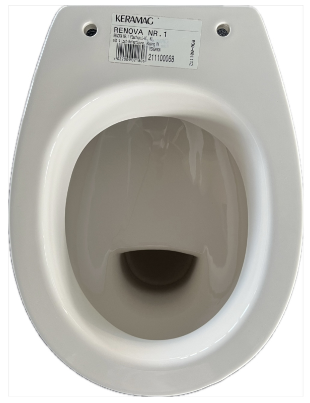 Keramag Renova Stand-WC PERGAMON Abgang zur Wand