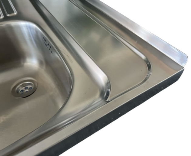 BLANCO Auflage-Spüle 100x60 cm Edelstahl Becken-Rechts