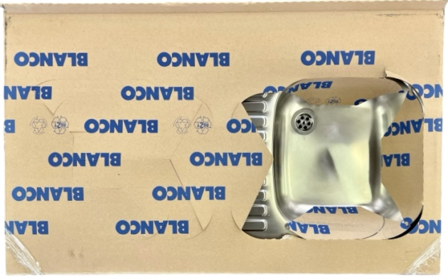 BLANCO Auflage-Spüle 100x60 cm Edelstahl Becken-Rechts