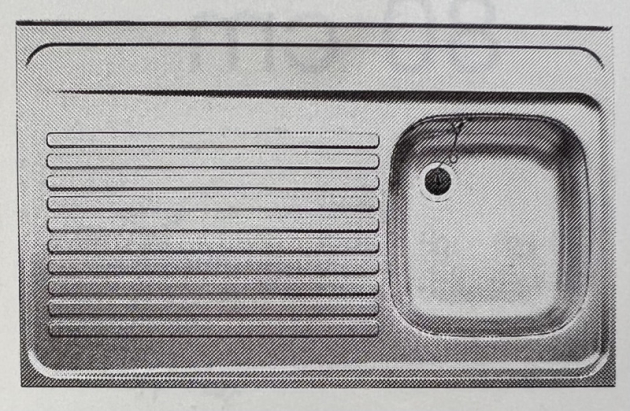 BLANCO Auflage-Spüle 100x60 cm Edelstahl Becken-Rechts