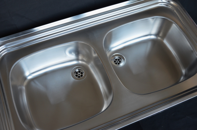 FRANKE Auflage-Spüle Doppelbecken 90 x 50 cm Edelstahl Küchenspüle Spülbecken 2 Becken