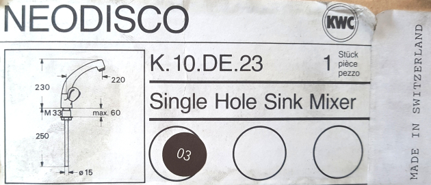 KWC NEODISCO Küchenarmatur MOCCA-BRAUN