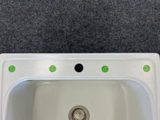 BLANCO Tec Sink White 64x56,5 cm