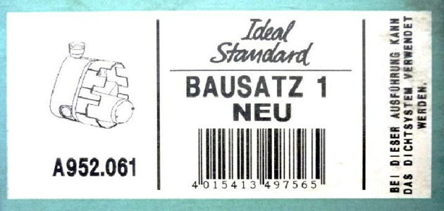 Ideal Standard Bausatz 1 Unterputz-Armatur A952.061 / A2364NU