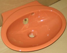 KERAMAG small bathroom sink 51 x 39,5 cm Carneol-Orange (2)