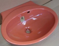 KERAMAG small bathroom sink 51 x 39,5 cm Carneol-Orange (2)