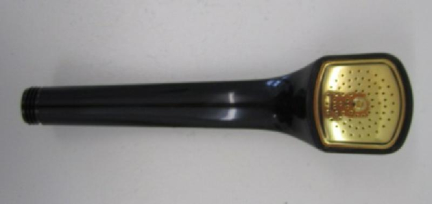 Damixa Handbrause Duschkopf Brausekopf Kopfbrause Schwarz Gold