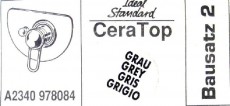 Bausatz 2 - Ceratop Oberteile Unterputz-Badewannenarmatur Grau
