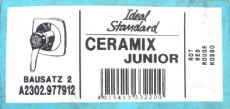 Bausatz 2 - Ceramix Junior Oberteile Unterputz-Duscharmatur Rot