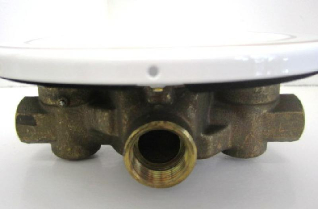 Idealux Zentralthermostat mit Unterputzgestell Carat Weiss Gold