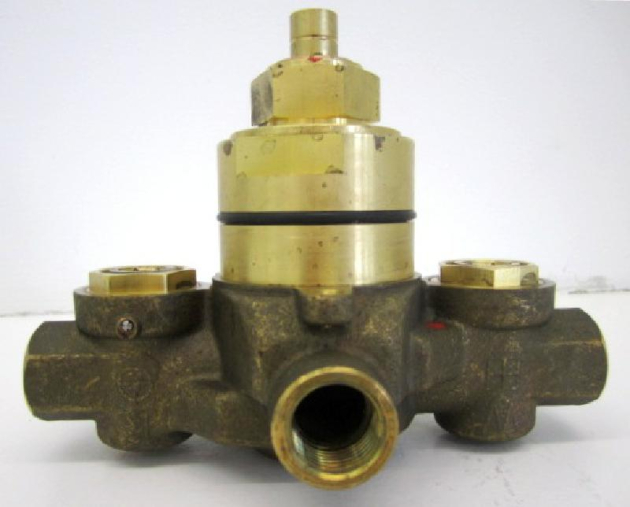 Idealux Zentralthermostat mit Unterputzgestell Carat Weiss Gold