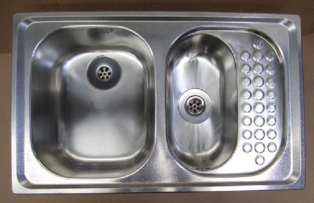 FRANKE BELINOX Spüle Doppelbecken Einbauspüle Küchenspüle 81 x 50 cm Edelstahl Leinen