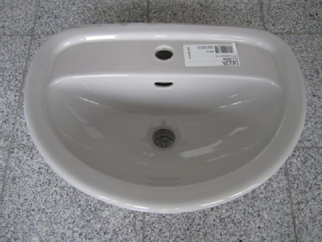 Keramag Delta Diara Handwaschbecken 50 x 37,5 cm Manhattan Grau