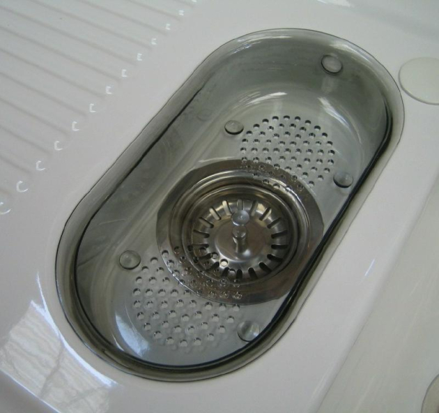 ALAPE Doppelbecken-Spüle 126 MAJOLIKA-BRAUN 105x48 cm