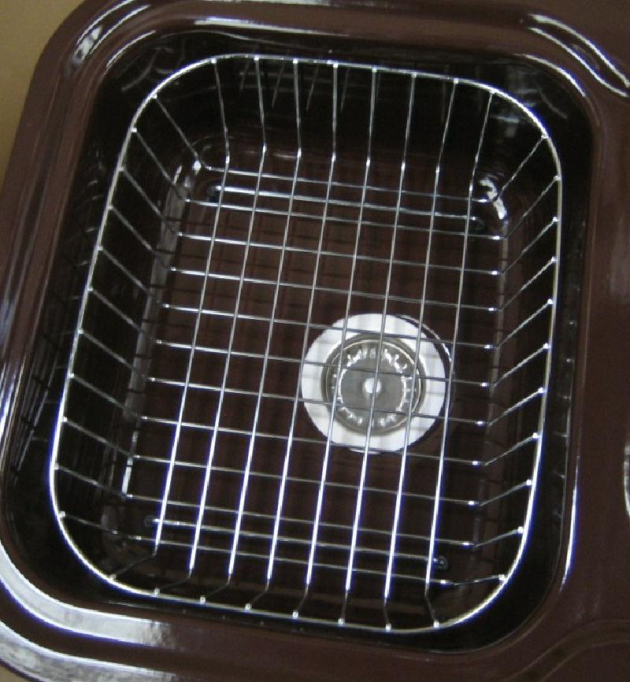 ALAPE Doppelbecken-Spüle 138 MOCCA-BRAUN 97x50,5 cm