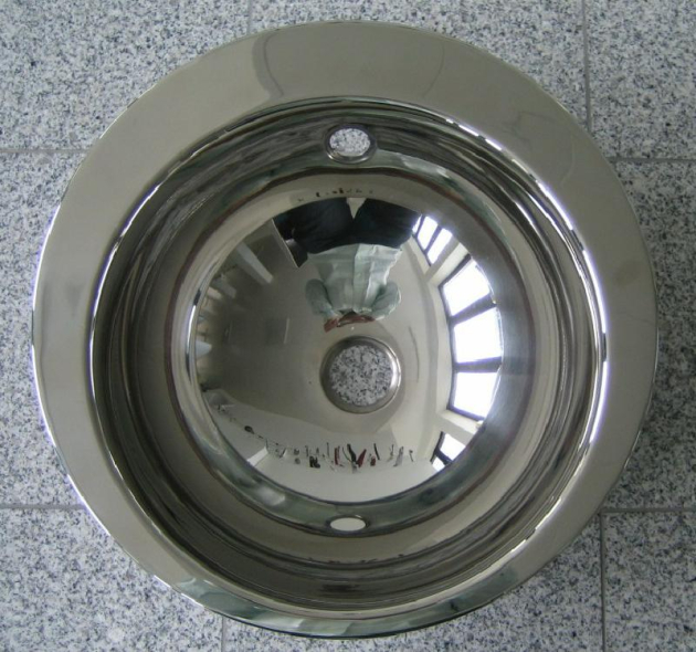 SUTER Ronda Einbau-Waschbecken EDELSTAHL HOCHGLANZ 44 cm