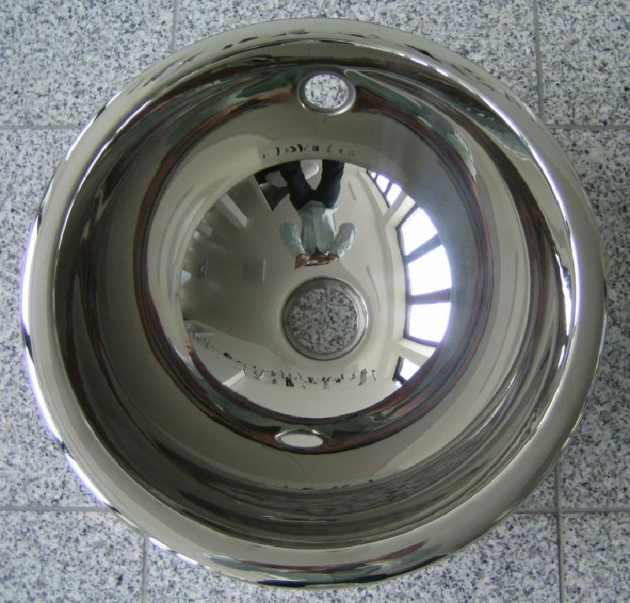 SUTER Ronda Einbau-Waschbecken EDELSTAHL HOCHGLANZ 37,5 cm